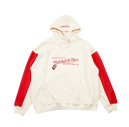 Худи GRAF&WU x Mitchell & Ness Cream Red Hoodie
