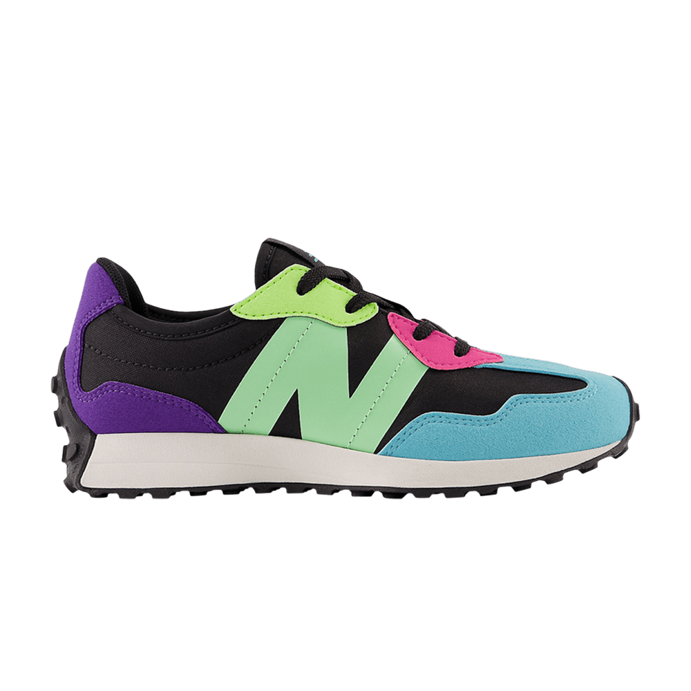 Кроссовки New Balance 327 Little Kid Wide 'Black Green Purple'