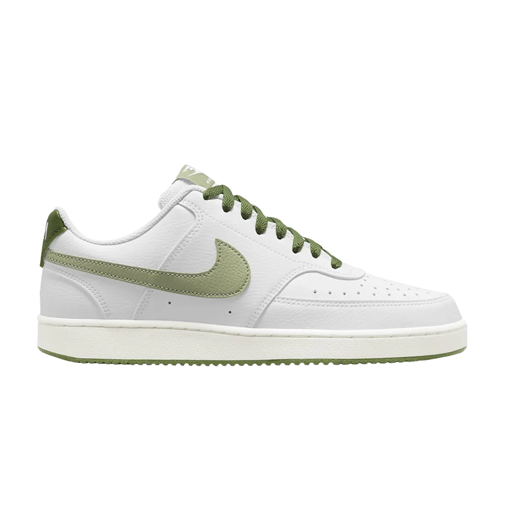 Krossovki-Nike-Court-Vision-Low-White-Oil-Green