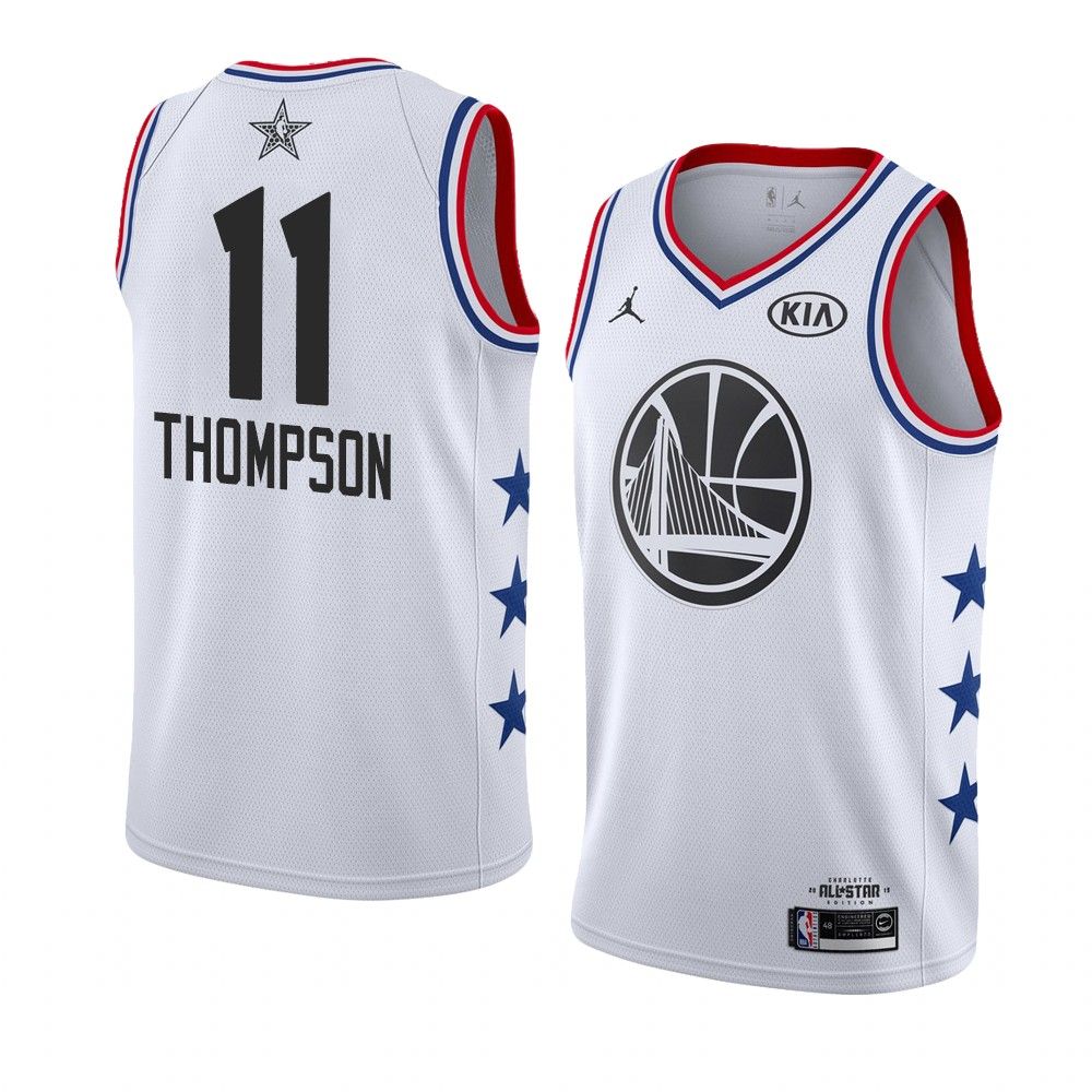 Баскетбольная джерси 2019 NBA All-Star Warriors Klay Thompson #11 White Swingman Jersey