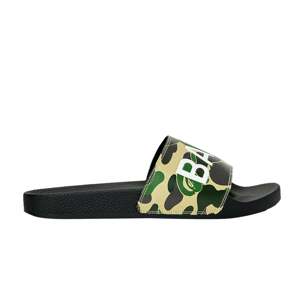BAPE ABC Camo Slide 'Green Text'
