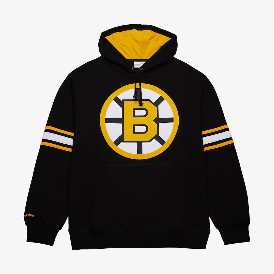 Худи Mitchell & Ness Bobby Orr Black Boston Bruins 1971 Name & Number Fleece Pullover Hoodie