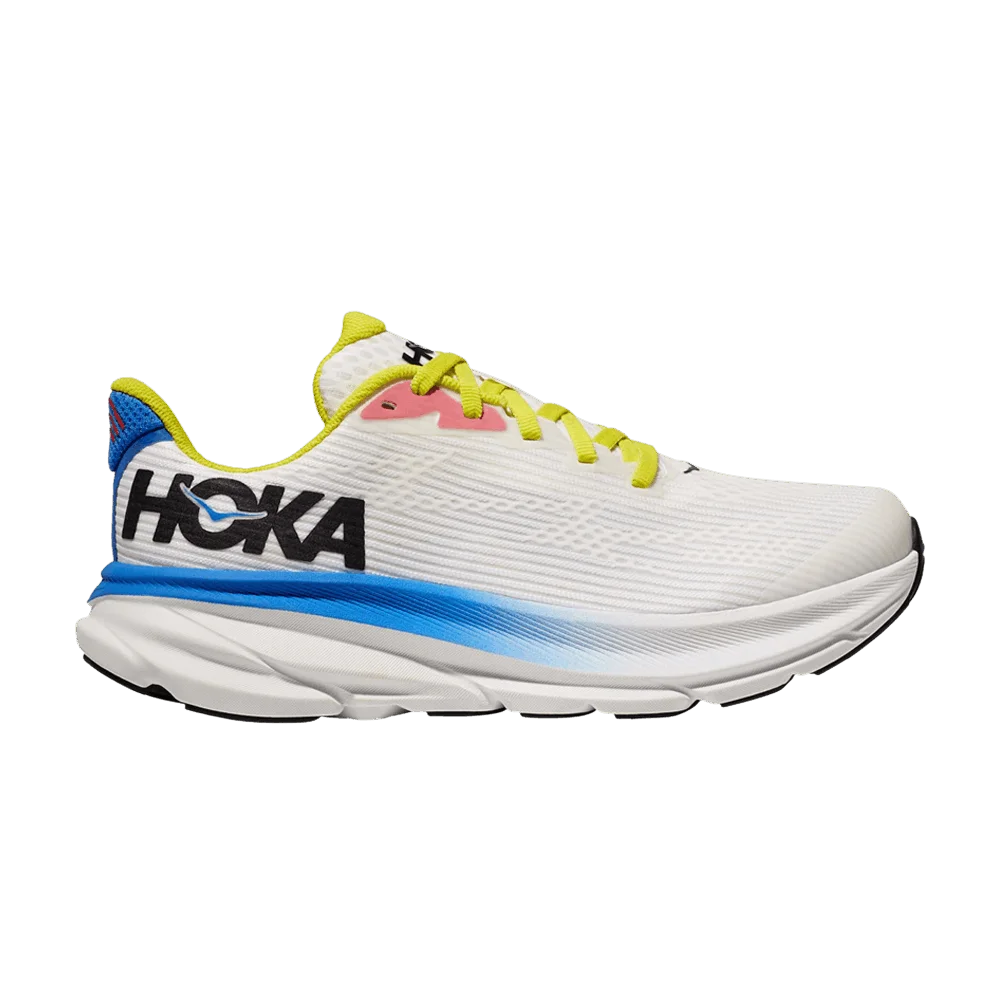 Кроссовки HOKA Clifton 9 Kids 'Blanc De Blanc Virtual Blue'
