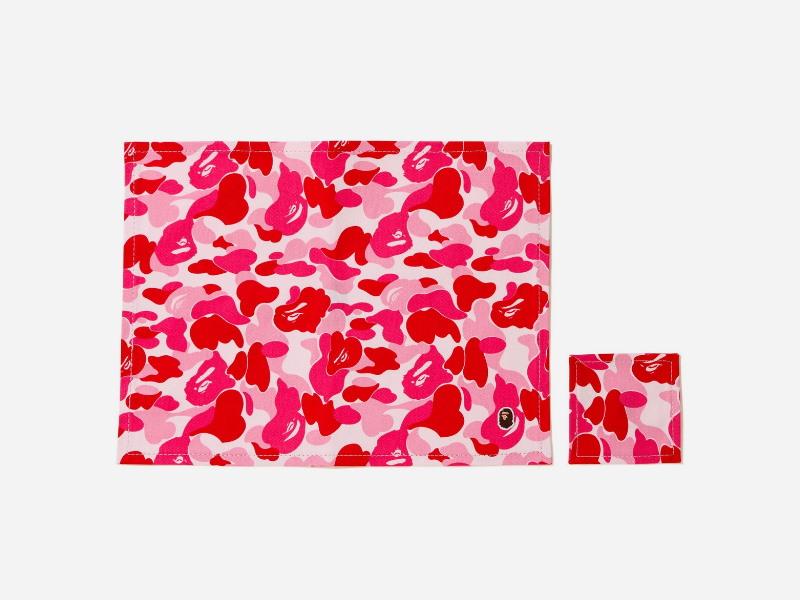 Набор салфетки с костером BAPE ABC Placemat and Coaster Pink