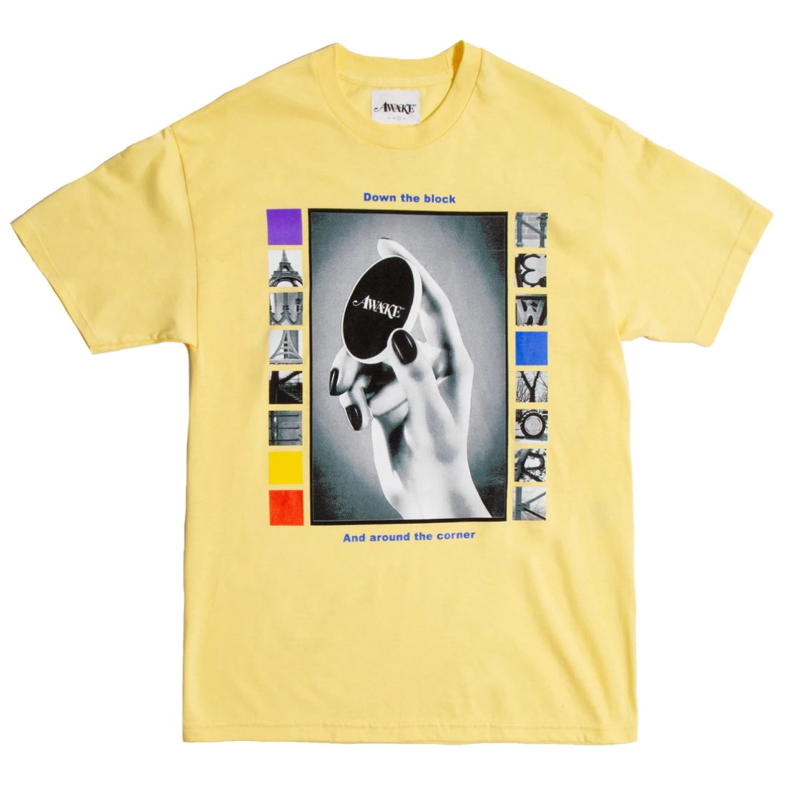 Футболка Awake Down The Block Tee Light Yellow