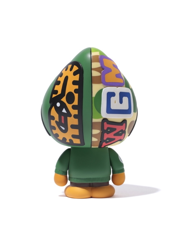 Коллекционная фигурка BAPE Baby Milo Shark Hoodie Vinyl Toy Green