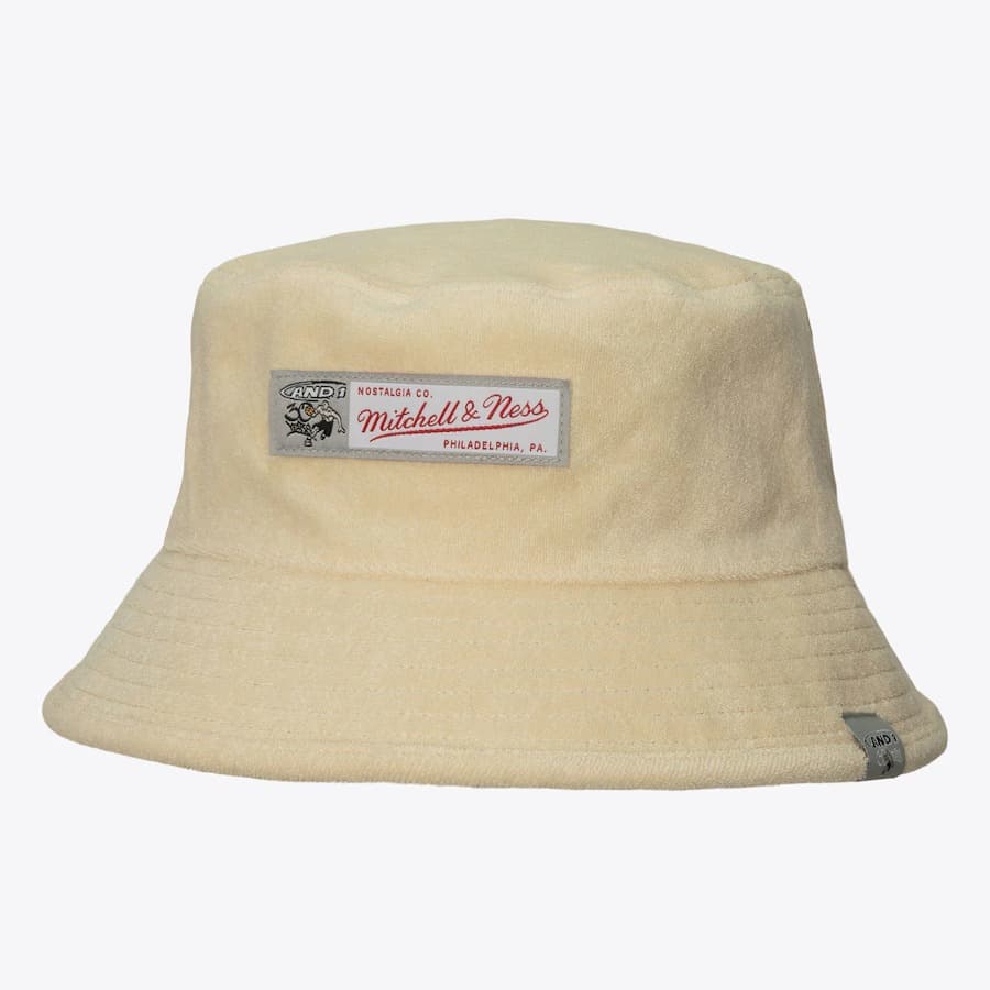 Панама Mitchell & Ness White AND1 Game Mesh Reversible Bucket Hat