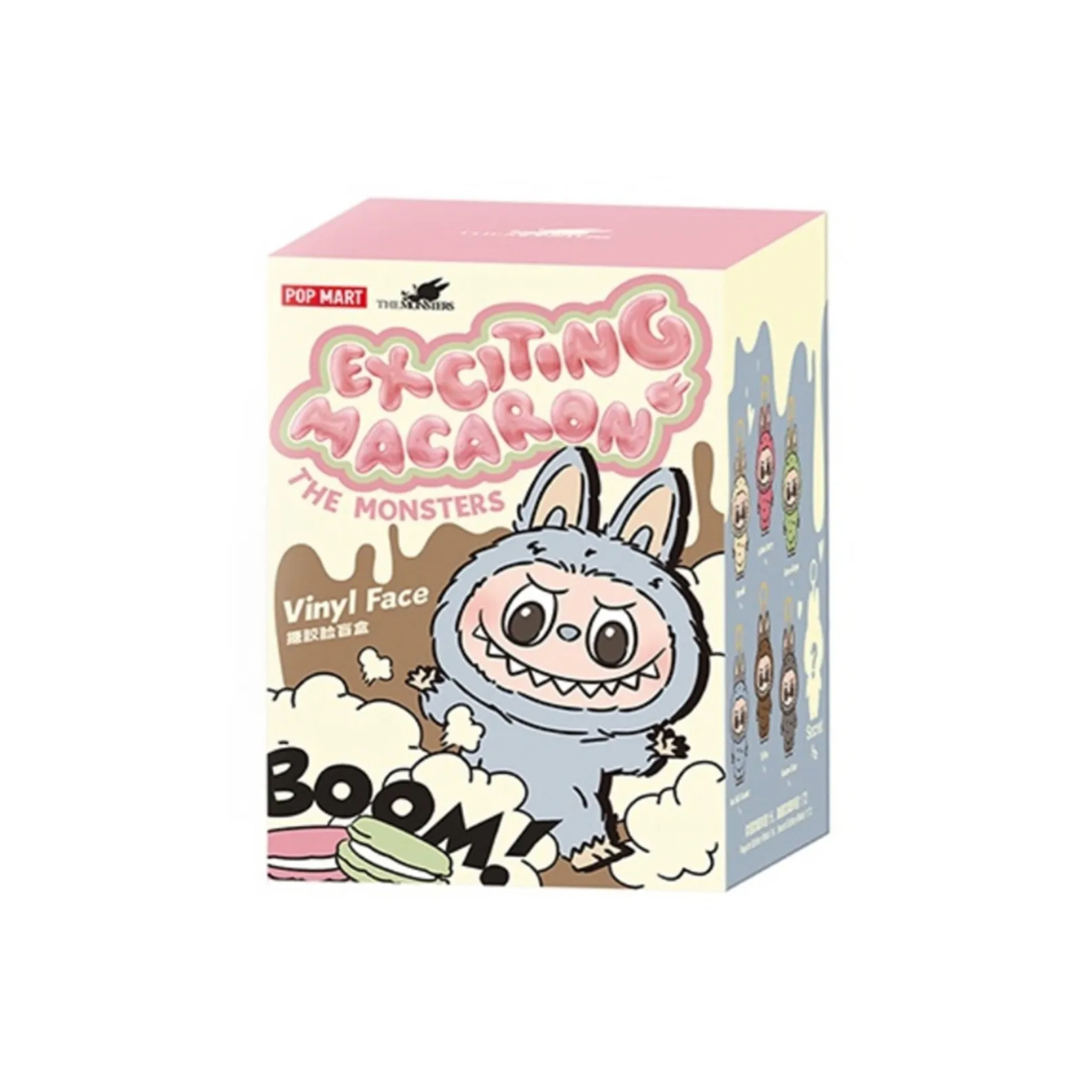Виниловая фигурка POP MART LABUBU THE MONSTERS Heartbeat Macaron Series Vinyl 1.0 Sesame Beanie Confirmation