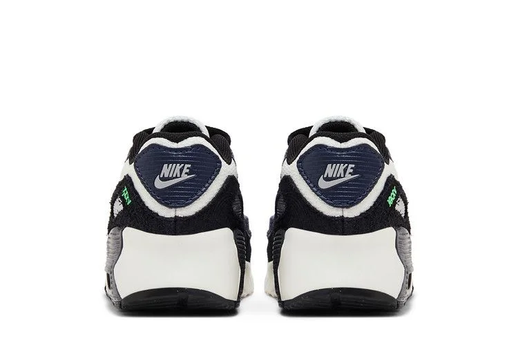 Кроссовки Nike Air Max 90 Leather SE TD 'Black Scream Green'