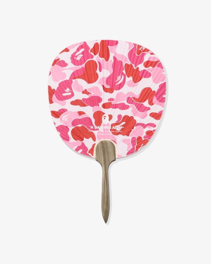Веер BAPE ABC Camo Japanese Fan Pink