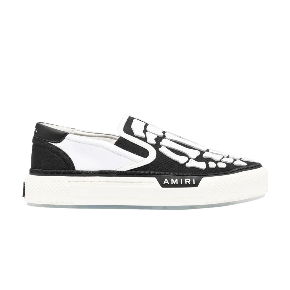 Кроссовки Amiri Skel Top Slip-On 'Black White'