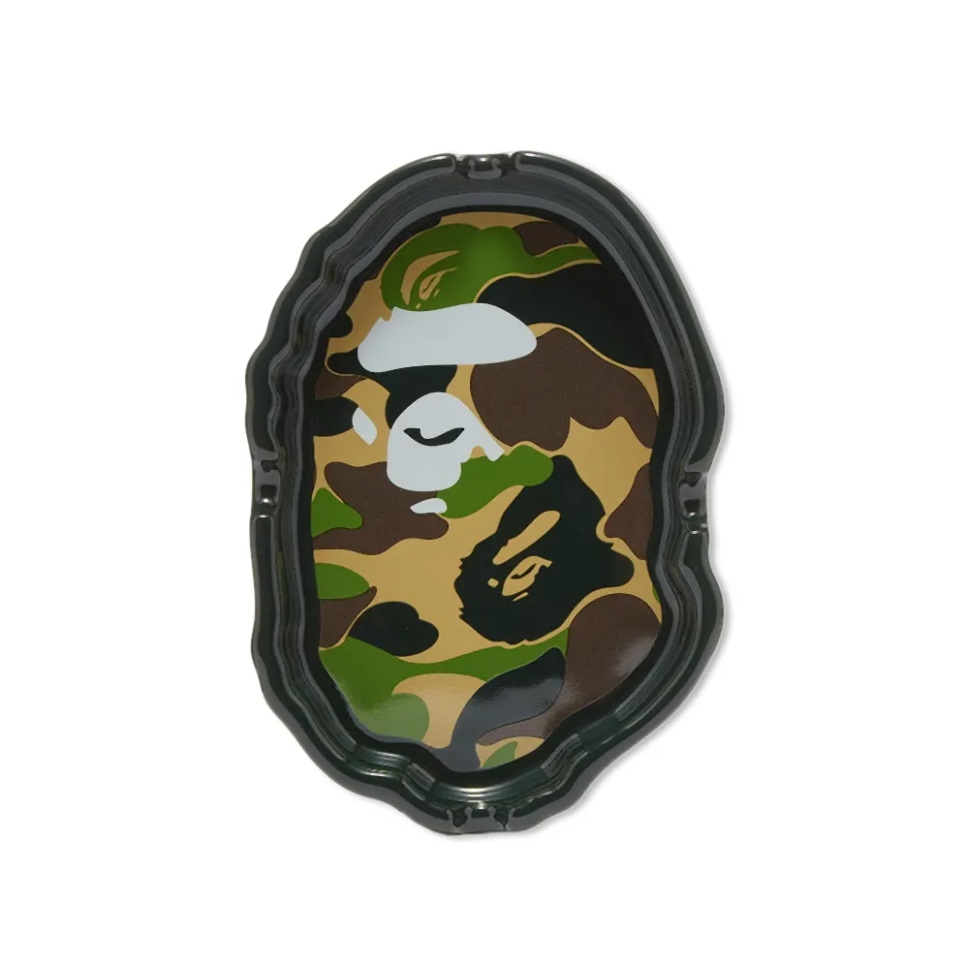 Пепельница BAPE Abc Camo Ape Head Ashtray Black/Green