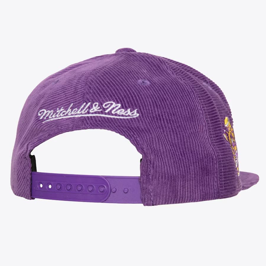 Бейсболка Mitchell & Ness Purple LSU Tigers All Directions Corduroy Snapback Hat