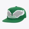 Mitchell-Ness-Green-Philadelphia-Eagles-Helmet-Snapback-Hat-100x100