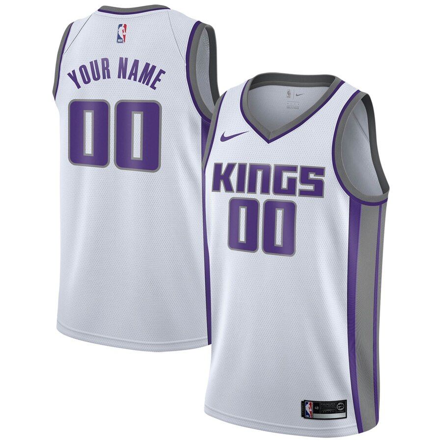Баскетбольная джерси 2019-20 Sacramento Kings Swingman Custom White Association Edition