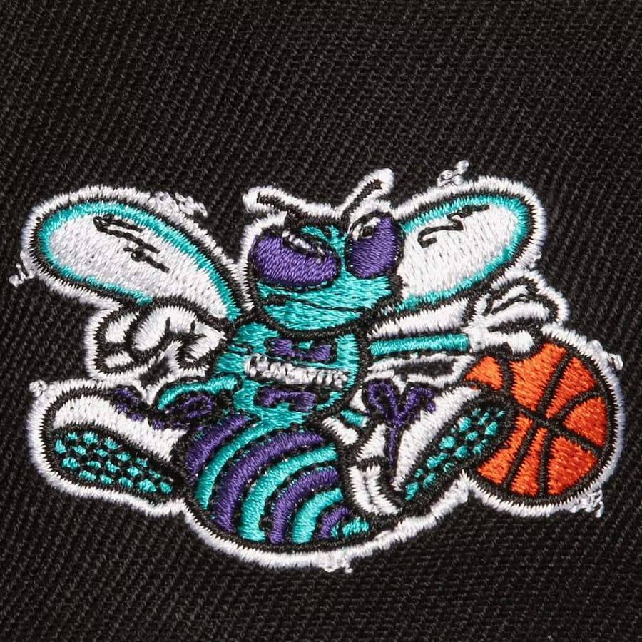 Mitchell-Ness-Black-Charlotte-Hornets-Hardwood-Classics-Triple-Play-Snapback-Hat-3
