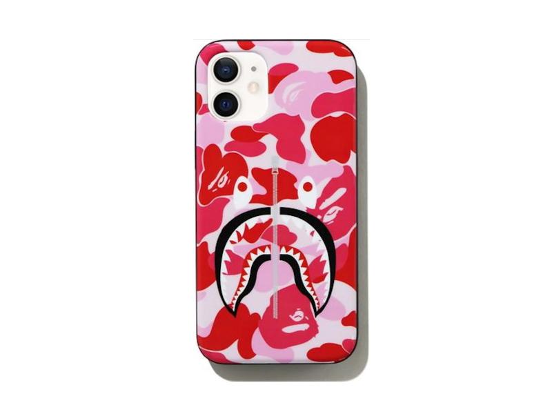 Защитный чехол BAPE ABC Camo Shark iPhone 12 Mini Case Pink