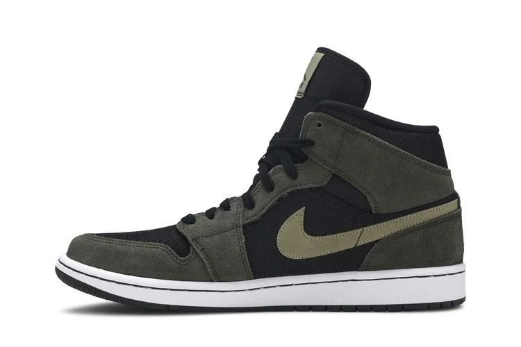 Кроссовки Wmns Air Jordan 1 Mid 'Olive'