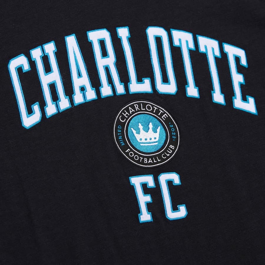 Футболка Mitchell & Ness Black Charlotte FC Legendary Current Slub T-Shirt