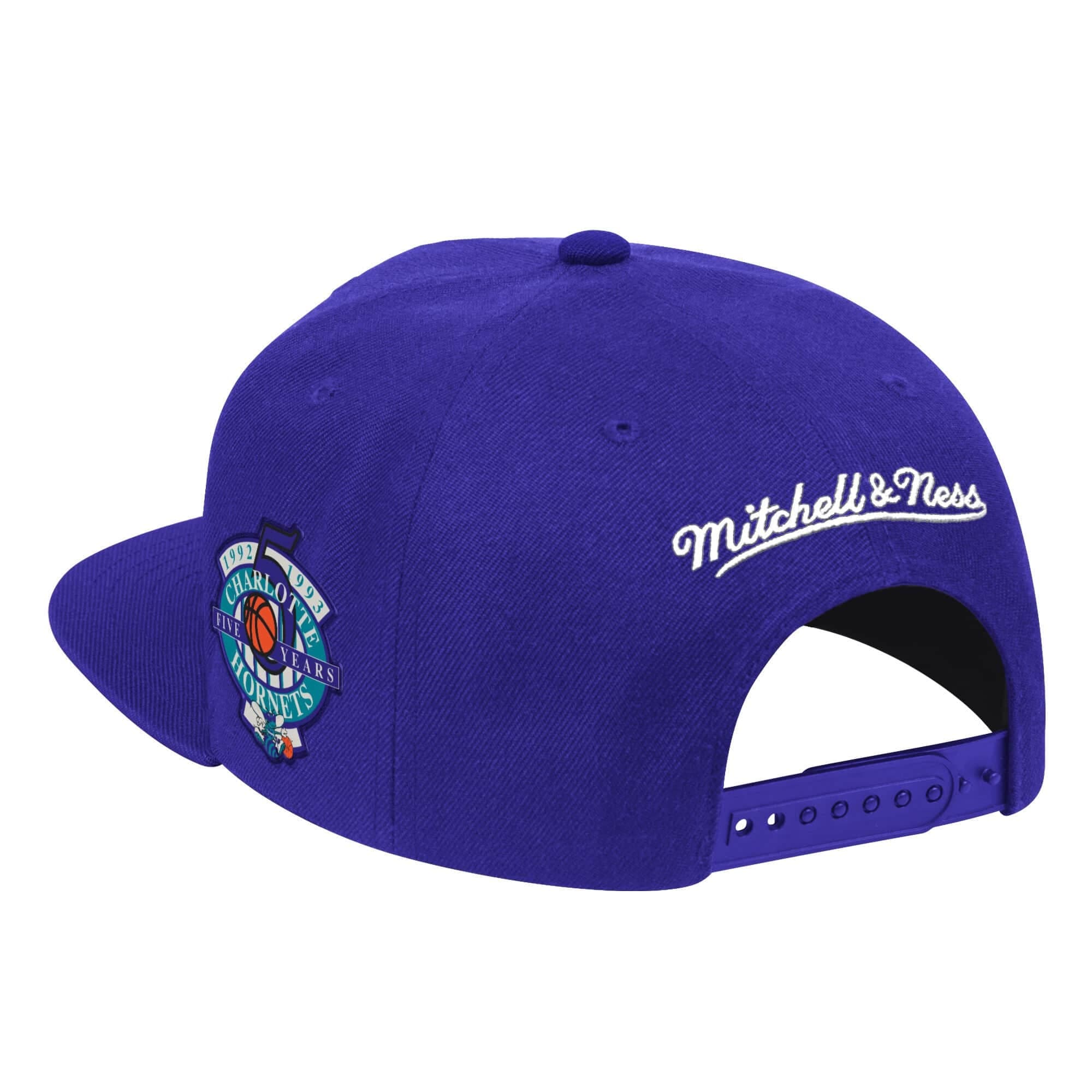 Mitchell-Ness-Patches-2-Tone-HWC-Snapback-Charlotte-Hornets-Hat-1