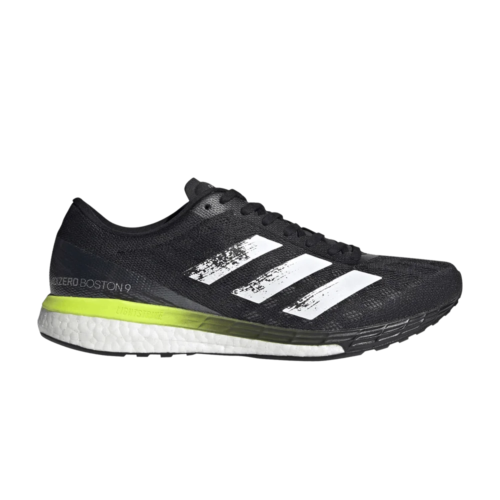 Krossovki-Adidas-Adizero-Boston-9-Black-Solar-Yellow