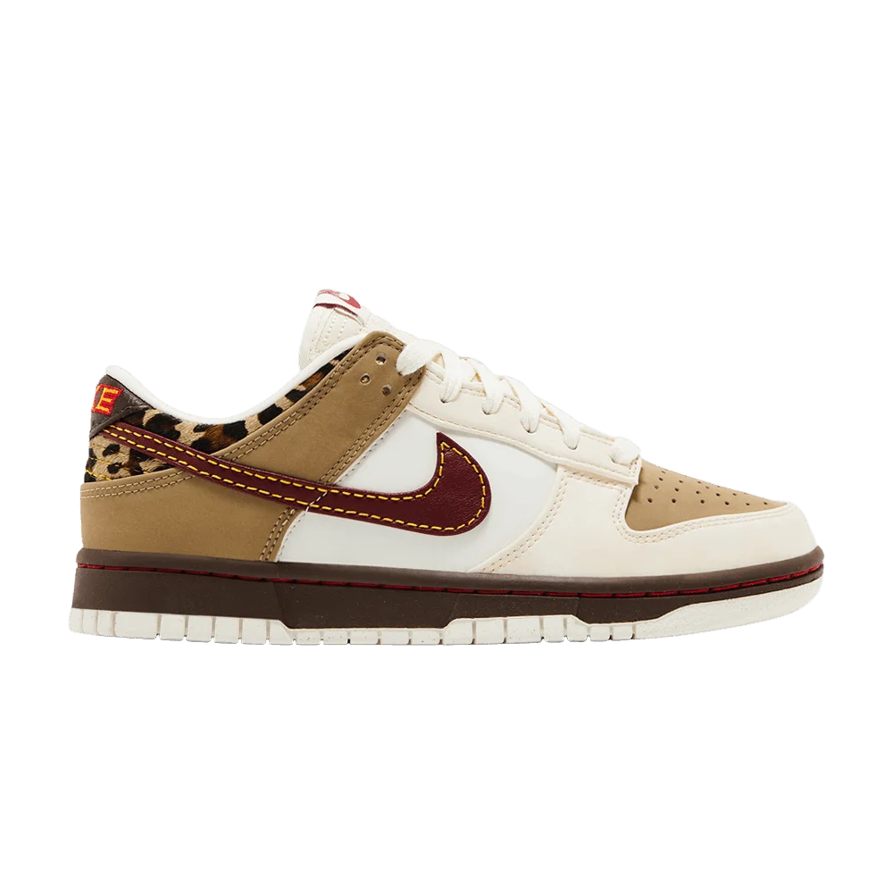 Krossovki-Nike-Wmns-Dunk-Low-Khaki-Team-Red