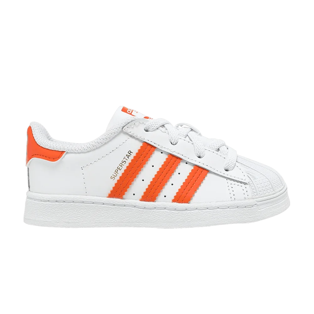 Krossovki-Adidas-Superstar-Infant-White-Orange