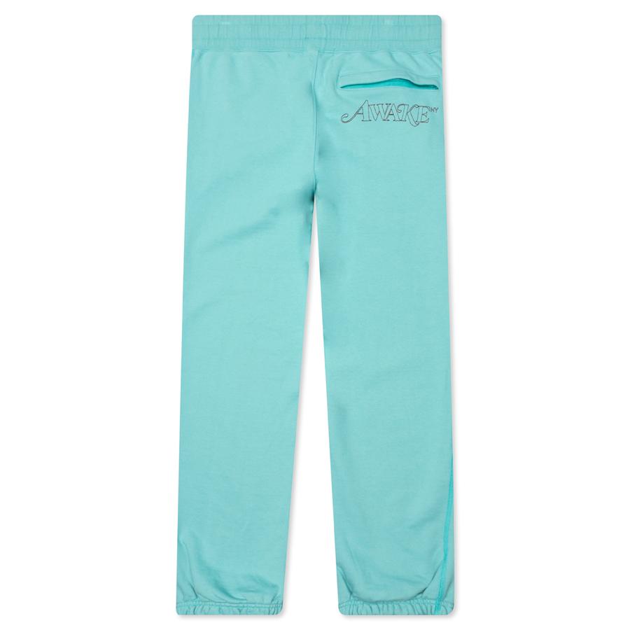 Спортивные штаны Awake Classic Outline Logo Paneled Embroidered Sweatpant Teal