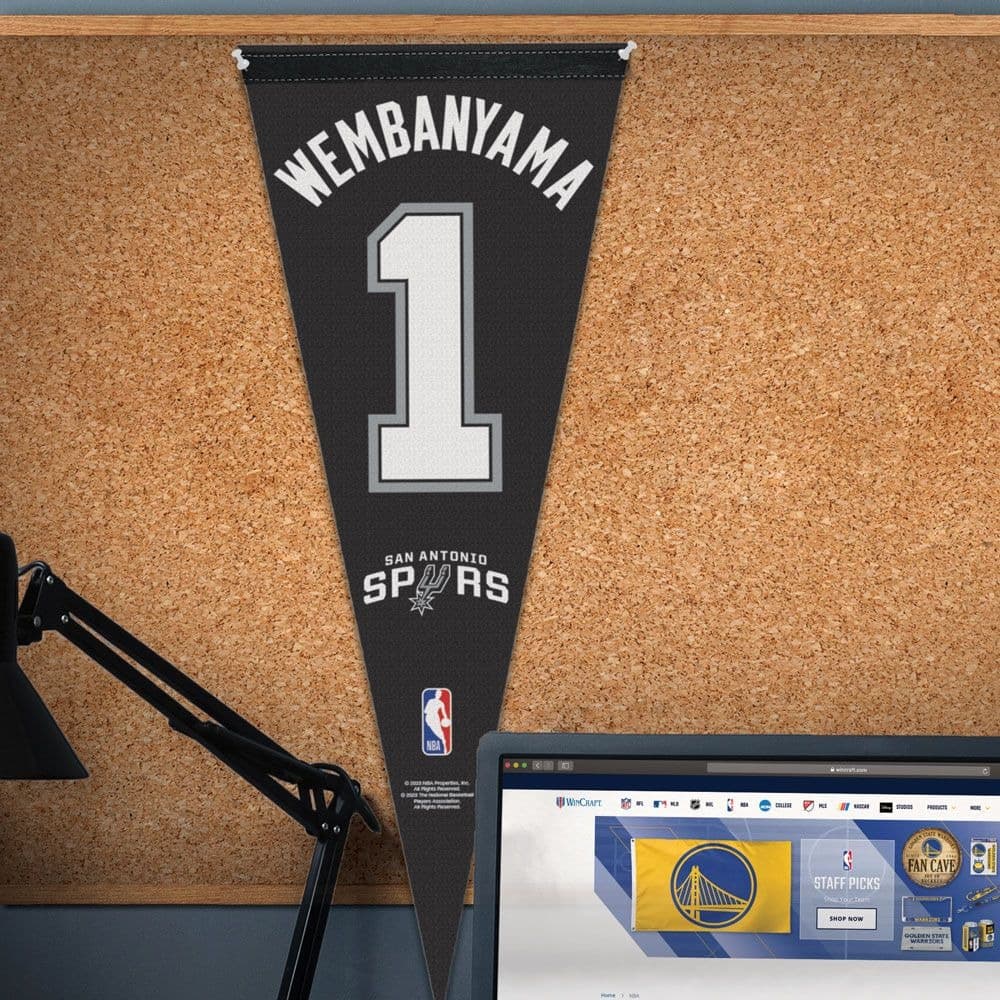 Вымпел Victor Wembanyama San Antonio Spurs NBA Premium Pennant