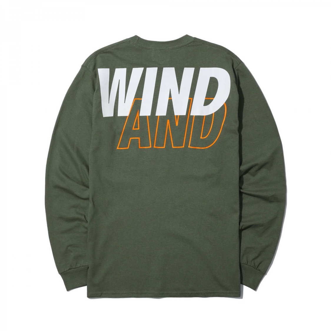 Свитшот MADNESS x WIND AND SEA LONG SLEEVE PRINT TEE Marsh