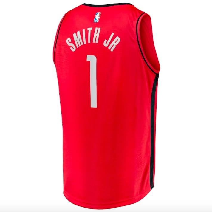 2022-NBA-Draft-First-Round-Pick-Houston-Rockets-1-Jabari-Smith-Jr.-Fast-Break-Icon-Red-Jersey-2