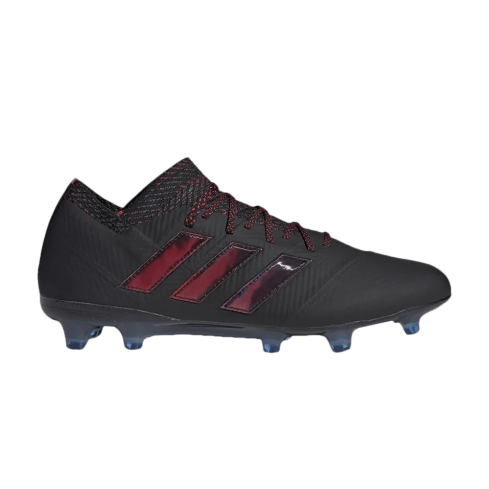 Krossovki-Adidas-Nemeziz-18.1-FG-Black-Red-Football-Blue