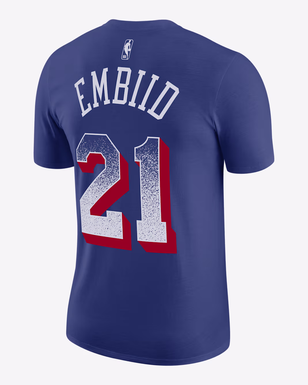 Мужская футболка Nike NBA Joel Embiid Philadelphia 76ers Select Series Rush Blue