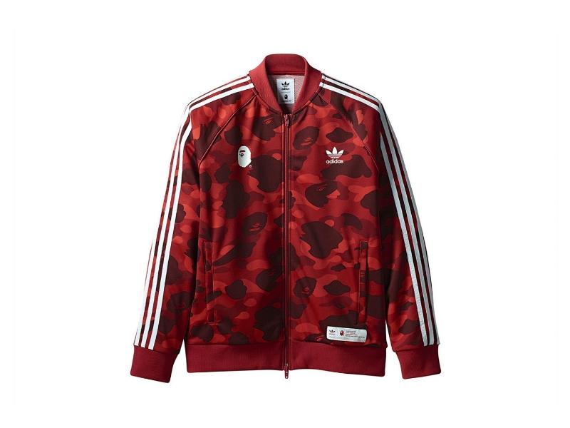 Олимпийка BAPE x adidas adicolor Track Top Raw Red