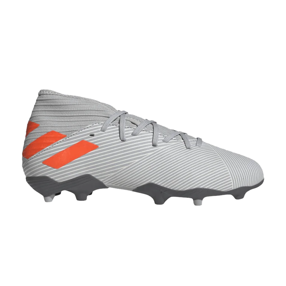 Krossovki-Adidas-Nemeziz-19.3-FG-J-Grey-Solar-Orange