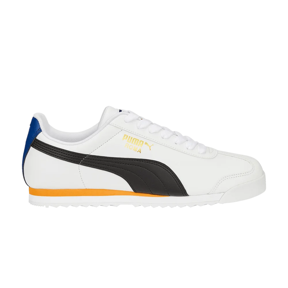 Krossovki-Puma-Roma-Basic-Plus-White-Black-Orange-Brick