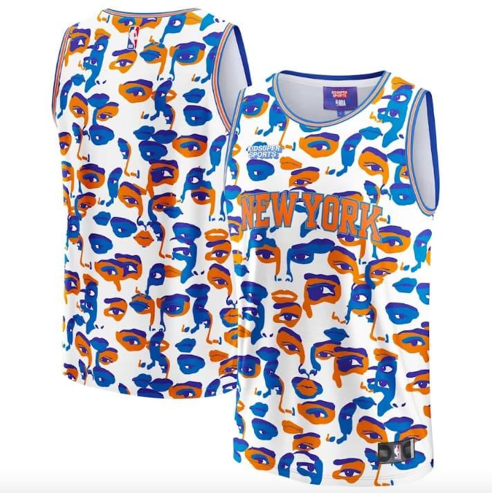 Баскетбольная джерси New York Knicks NBA & KidSuper Studios by Fanatics White Jersey