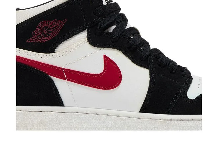 Кроссовки Air Jordan 1 Retro High BG 'Black Red White'