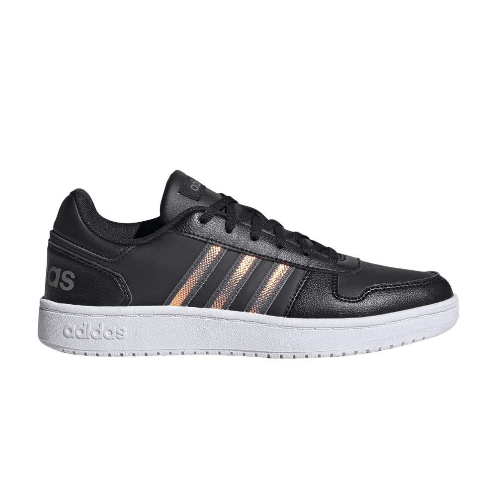 Кроссовки Adidas Wmns Hoops 2.0 'Black Tactile Gold Metallic'