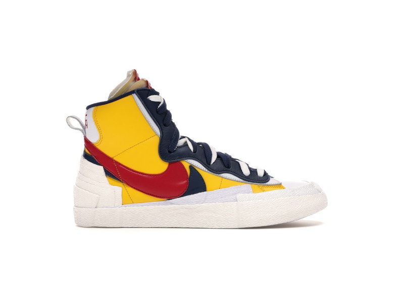 Кроссовки sacai x Nike Blazer Mid Maize Navy