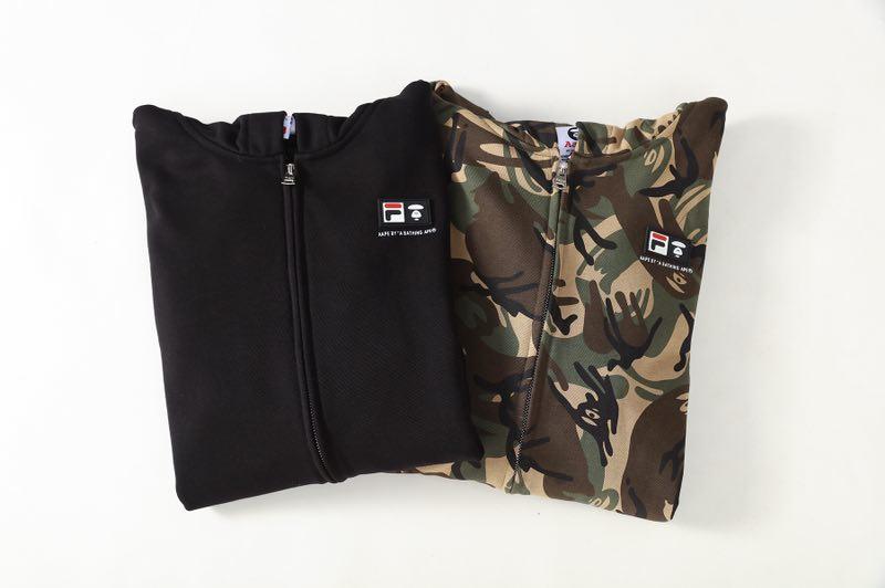 Худи AAPE x FILA Hoodie Black