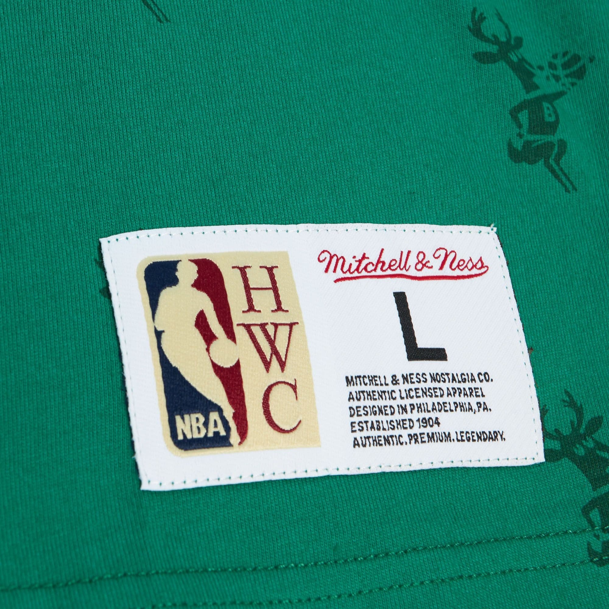 Футболка Mitchell & Ness AOP SS Top Milwaukee Bucks