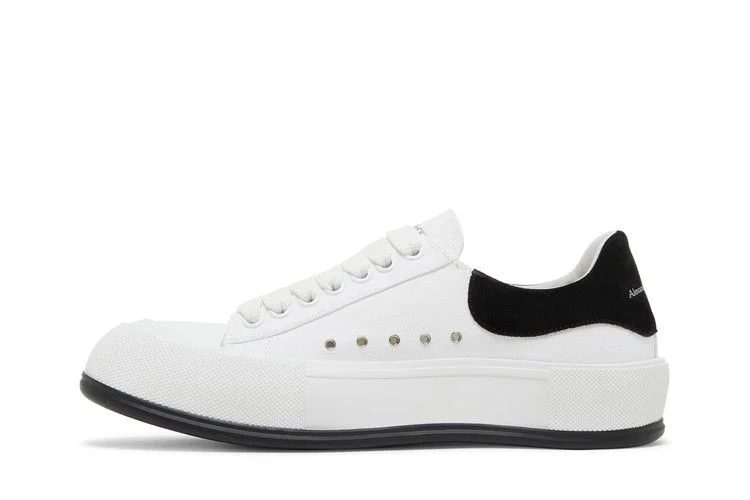 Кроссовки Alexander McQueen Deck Plimsoll Low 'White Black'