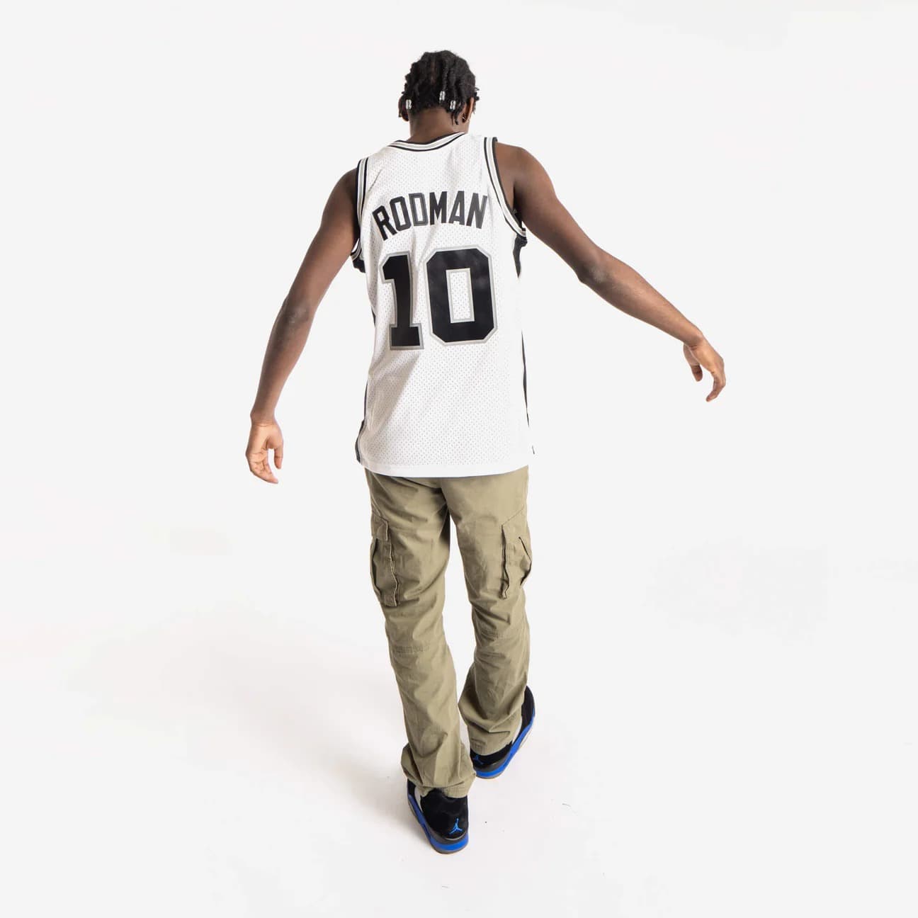 Баскетбольная джерси 1993-94 San Antonio Spurs Dennis Rodman #10 Swingman Hardwood Classics White Jersey