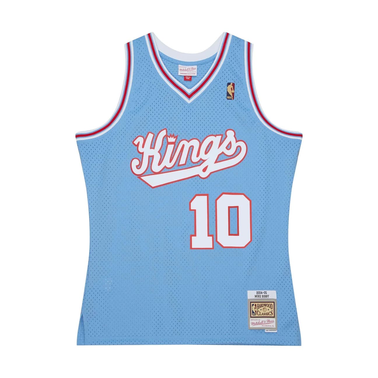 Баскетбольная джерси 2004-05 Sacramento Kings Mike Bibby #10 Swingman Hardwood Classics Blue Jersey