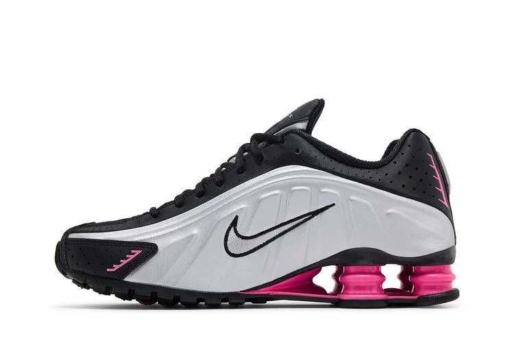 Krossovki-Nike-Wmns-Shox-R4-Black-Metallic-Silver-Pinksicle-2