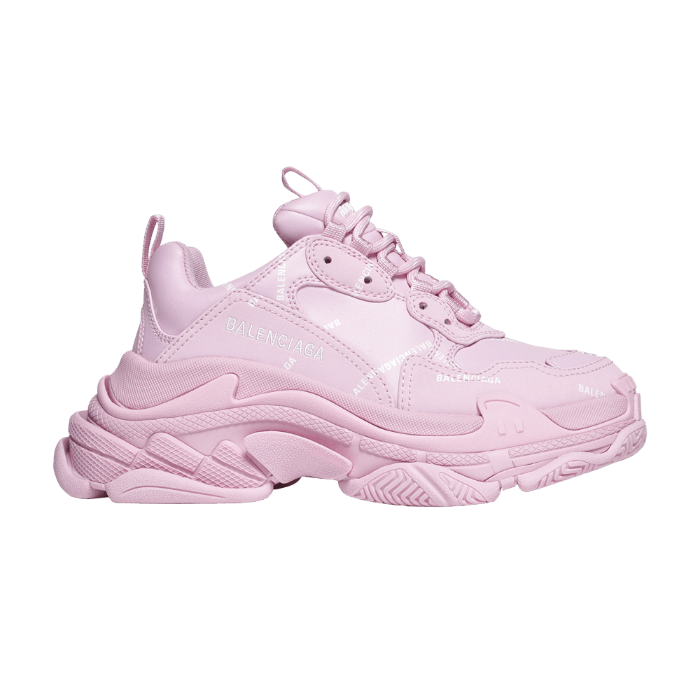 Кроссовки Balenciaga Wmns Triple S Sneaker 'Allover Logo - Pink'