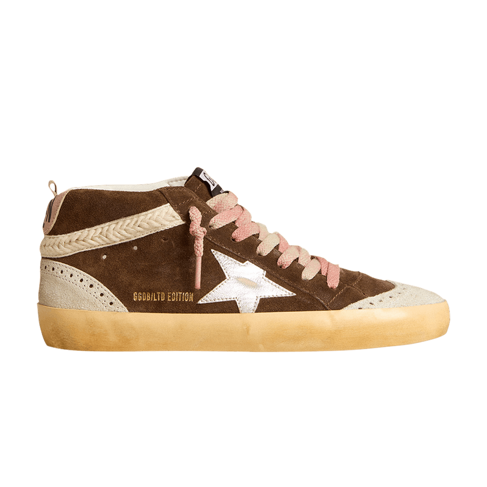 Кроссовки Golden Goose Wmns Mid Star LTD 'Brown Metallic Silver'