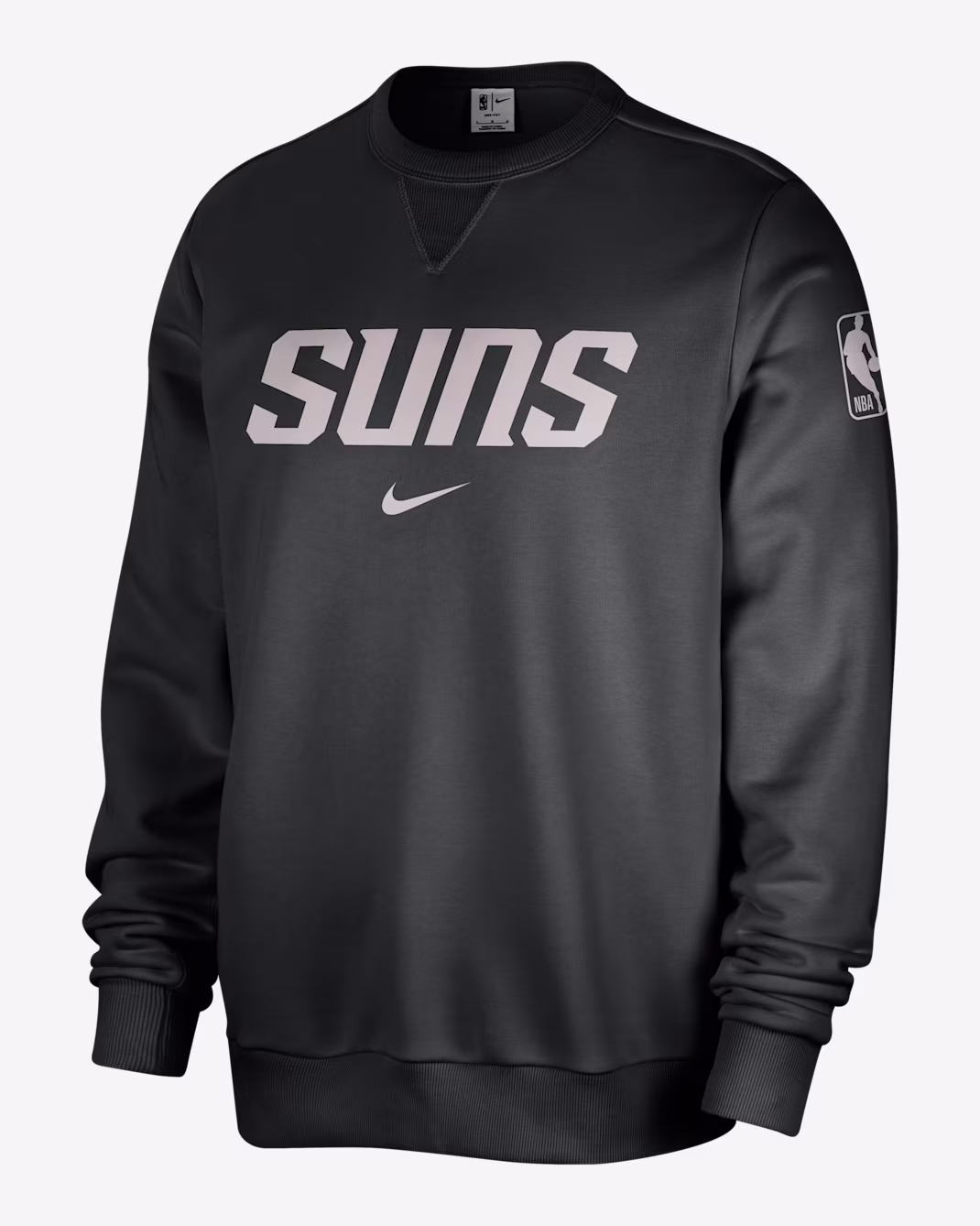 Мужской свитшот Nike NBA Phoenix Suns Standard Issue Black/Pale Ivory/Platinum Violet