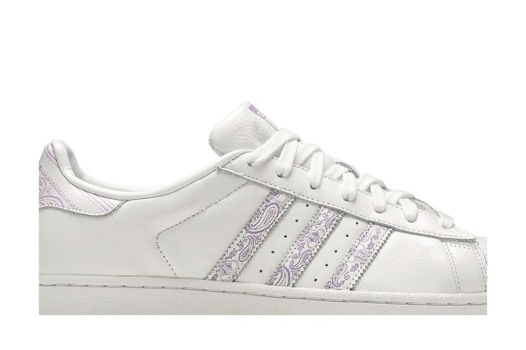 Кроссовки Adidas Superstar 'Paisley - White Purple Glow'